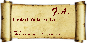 Faukel Antonella névjegykártya